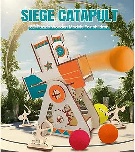 LIVEVIE Wooden Catapult STEM Kit for Kids