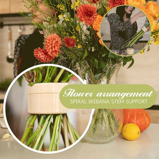 DIY Vase Spiral Stem Bracket Flower Arrangement Tool Bouquet Floral