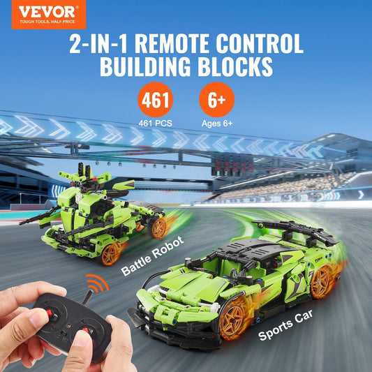 VEVOR STEM Building Toys for Kids 2 in 1 App & Remote Control